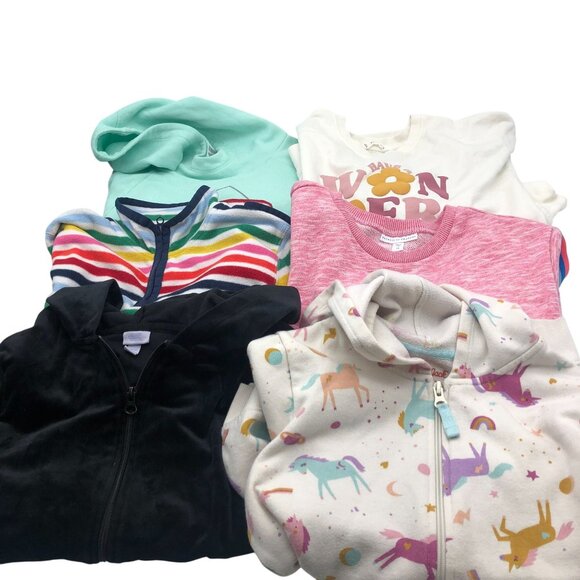 Girls Size 10-12 (L) Sweatshirts BUNDLE Hoodies Pullover Zip Cat & Jack Adidas - Picture 1 of 7
